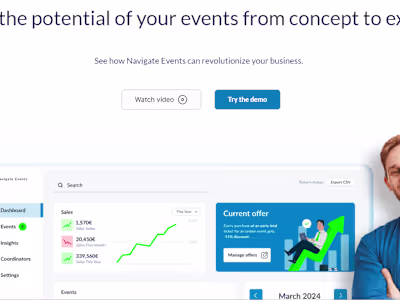 SaaS landing page crafted in Framer