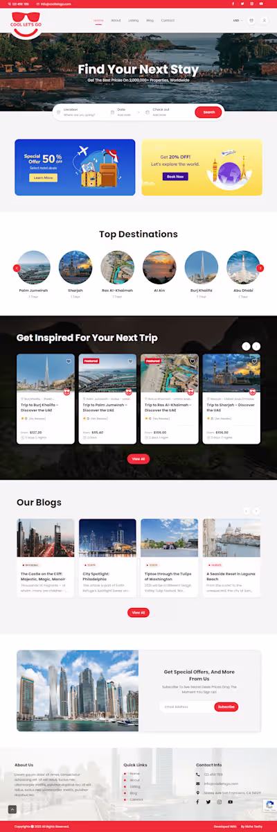 CoolLetsGo - Find Perfect Activity Listing Website