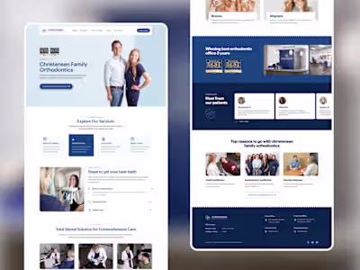Designed and developed a responsive Webflow website with a m...