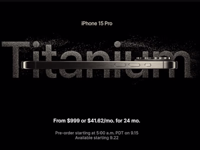iPhone 15 Website Re-Build