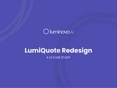 Redesign of LumiQuote Sourcing Module