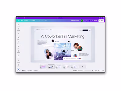 Redesigning websites for startups using Canva