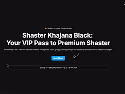 ShasterKhajana Landing Page