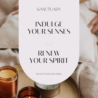 Sanctuary Spa Social Media Templates