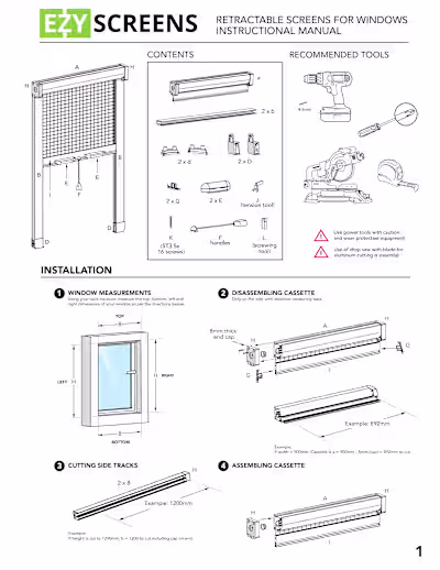 Instructional Manuals for Australian-based manufacturer;