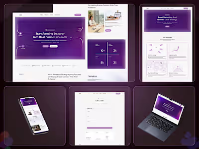 Marketing & Branding Website Figma UI/UX + Webflow Development