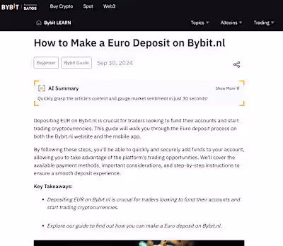 Bybit Learn Content