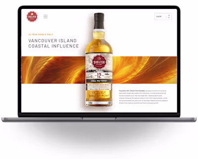 Shelter Point Distillery | Responsive Website