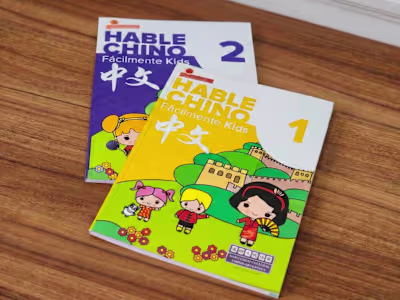 Character and graphic design for a series of educational boo...