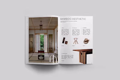 Magazine for a luxury japanese boutique