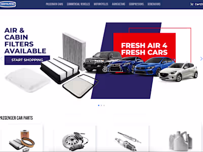 Unifilters Kenya E-commerce Website