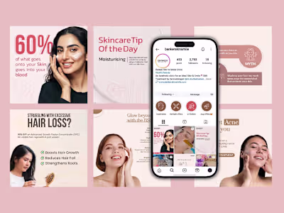 Designed social media creatives that