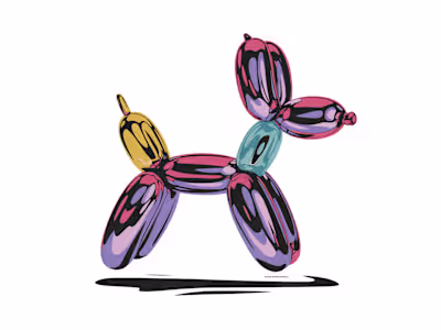 Balloon Dog Reimagined | AI Prompt-Driven Art for Merch