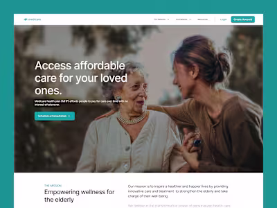 Medicare Wellness Website Design