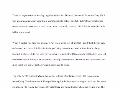 Creative Nonfiction Story