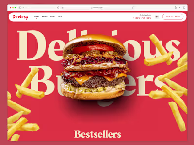 Deelesy - Food Website Design & Development