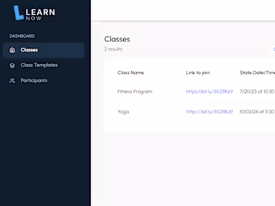 Remote Class Managing Software