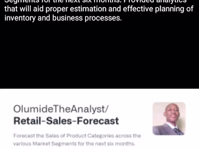 Predictive Analytics for Sales Forecasting