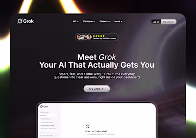 Grok's Hero Redesign Sameer