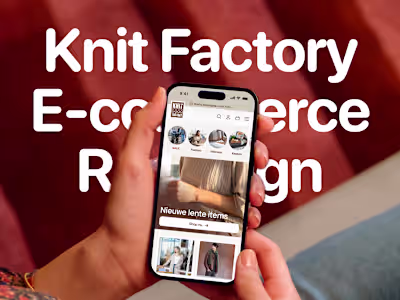 Knit Factory E-commerce Redesign