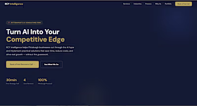 Full business website for AI