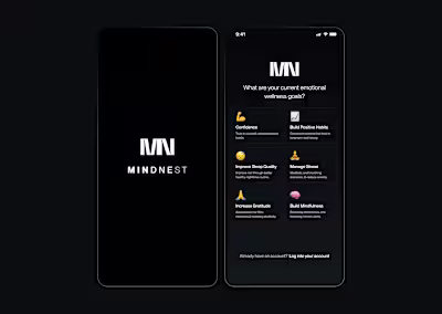 Mind Wellness App Concept