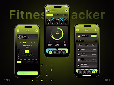 Fitness Tracker Mobile App Design