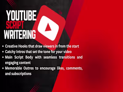 You will get Receive an engaging YouTube script.
