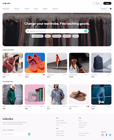 E-commerce website 