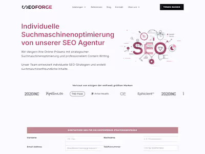 SEO Platform Website Development