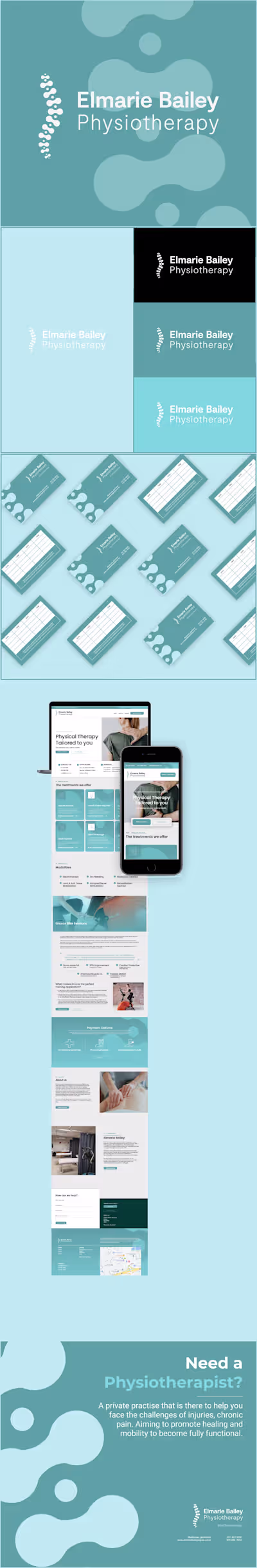 Elmarie Bailey Physiotherapist - Rebranding & Web Design