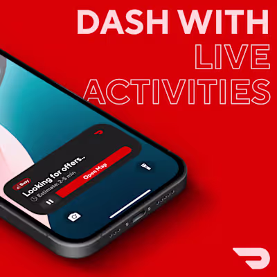 Design Study - DoorDash Dasher Live Activities