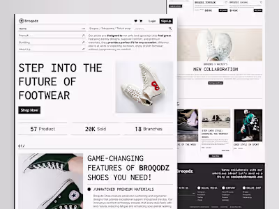 Broqodz - Footwear Store Homepage
