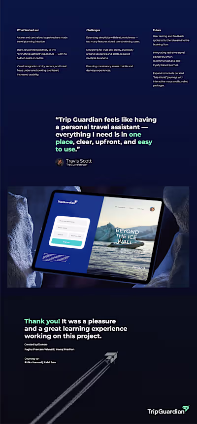 TripGuardian-One stop booking app