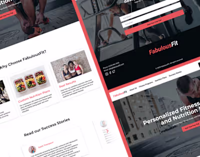 FitnessFit Landing Page