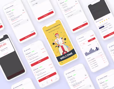 Logistics Delivery Partner App - Case Study on Behance