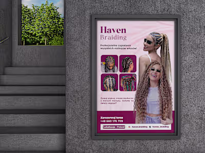 Haven Braiding - Social Media Poster