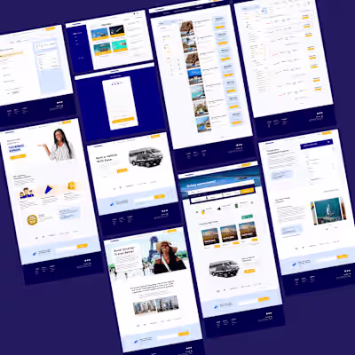 Web design for a travel agency