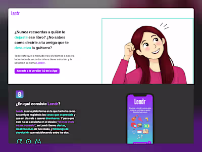 Lendr. La APP para dejar y devolver cosas con tus amigxs.