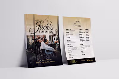 Flyer Design for Barbershop