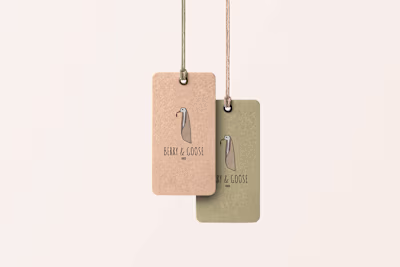 Berry & Goose – Logo and Branding for a Baby Blanket Brand