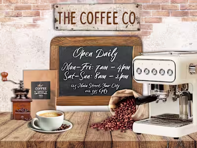 Coffee Shop Promotional Flyer Design