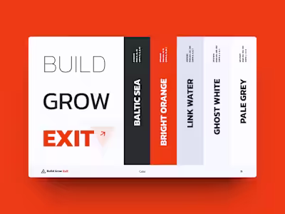 Build, Grow, Exit | Brand Identity