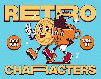 Retro Cartoon Characters Vol. 1