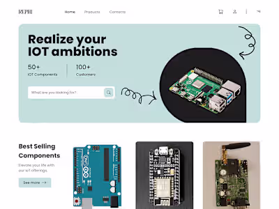 IOT E commerce Website