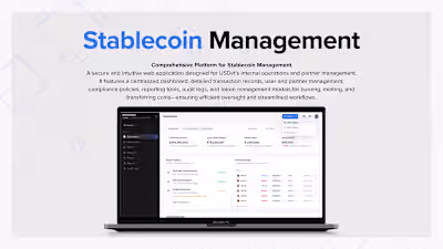 USDvt Stablecoin Management Dashboard Development