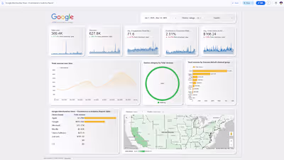 Executive Summary Dashboard for Google Merchandise Store