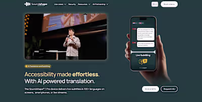 Website built for Soundshape by