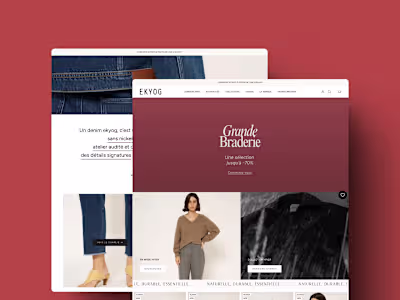 Ecommerce Visuals & Newsletters for Ekyog