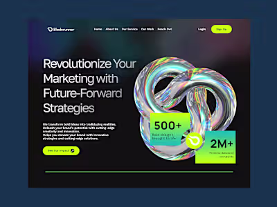 Landing Page for Marketing Agency which hero page do you lik...